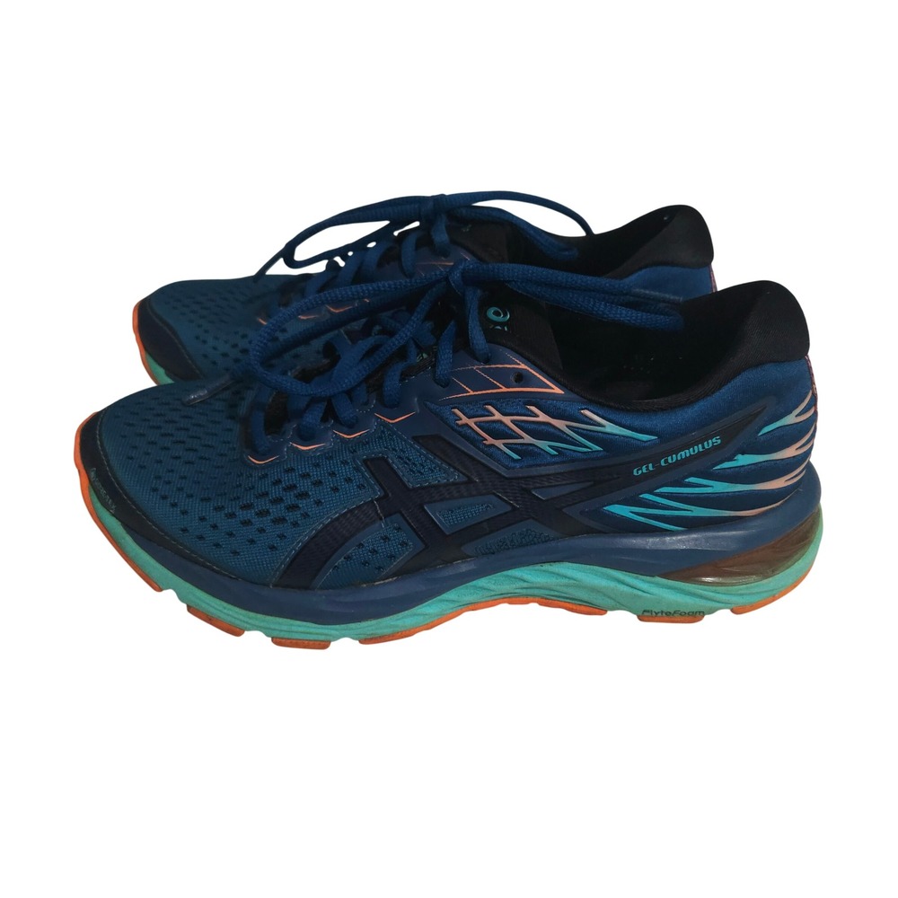 Asics Gel-Cumulus 21 Running Shoes Womens 7.5 Deep Sapphire Sun Coral 1012A487